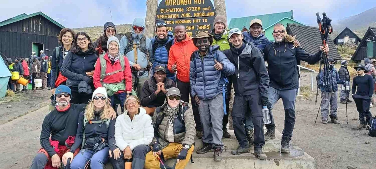 Nyange mountain team and guests