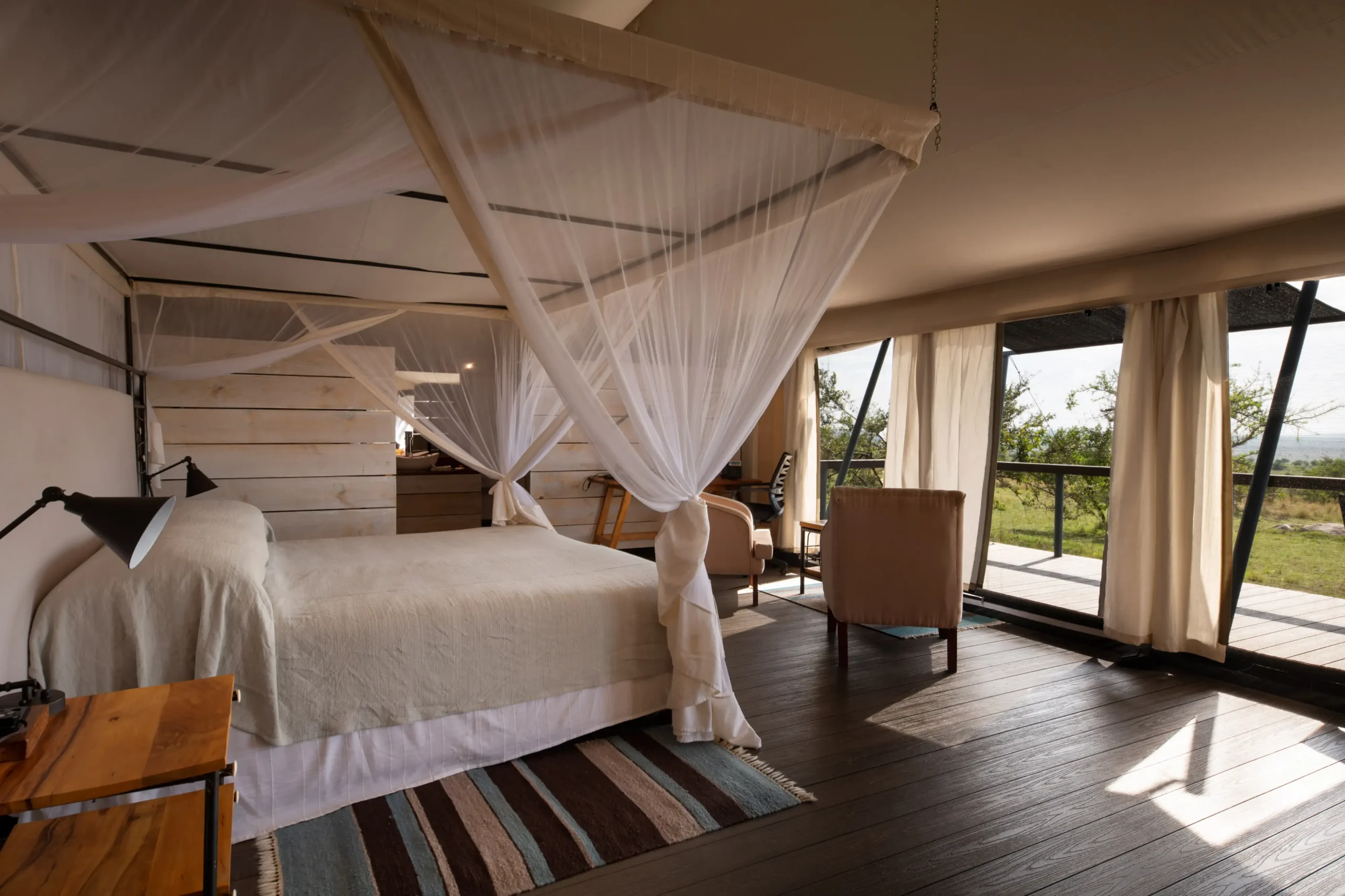 Mid-range tented safari camp in Tanzania