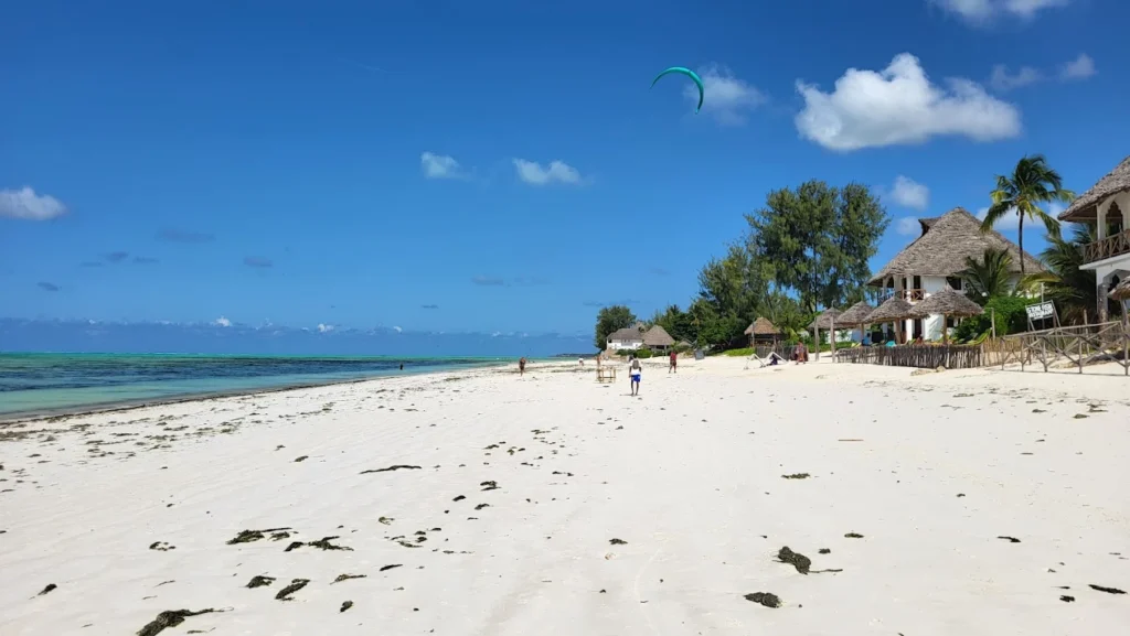 Jambiani Beach keeps its fishing-village pace, with working seaweed farms, long low-tide sand for walking, and budget-friendly stays.