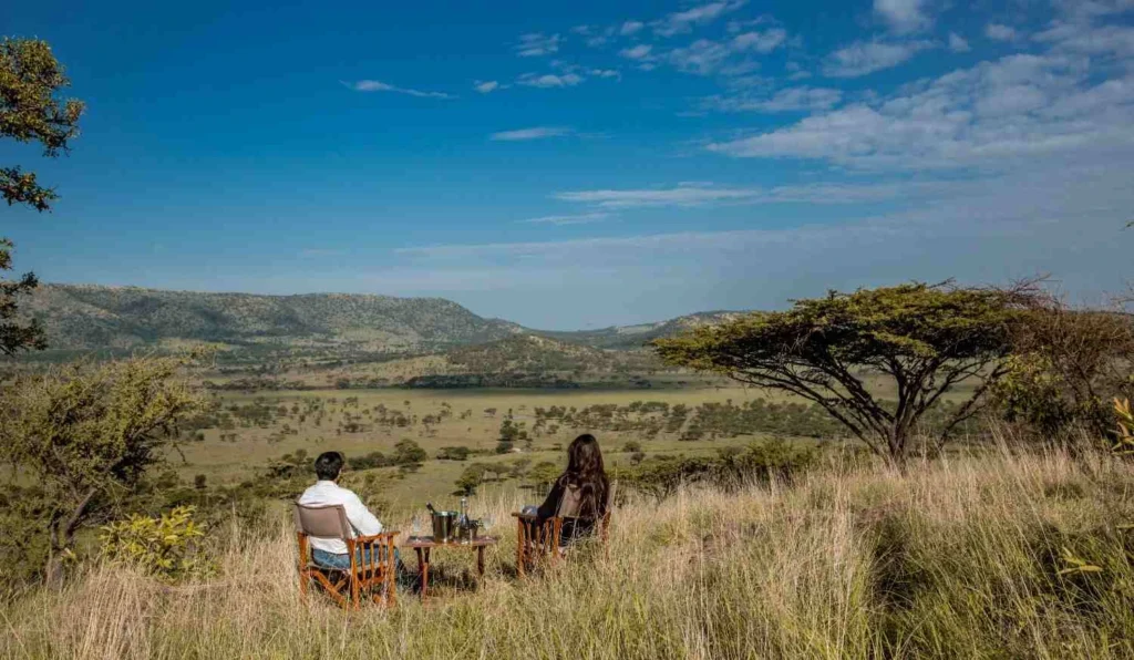 Group joining safari Tanzania