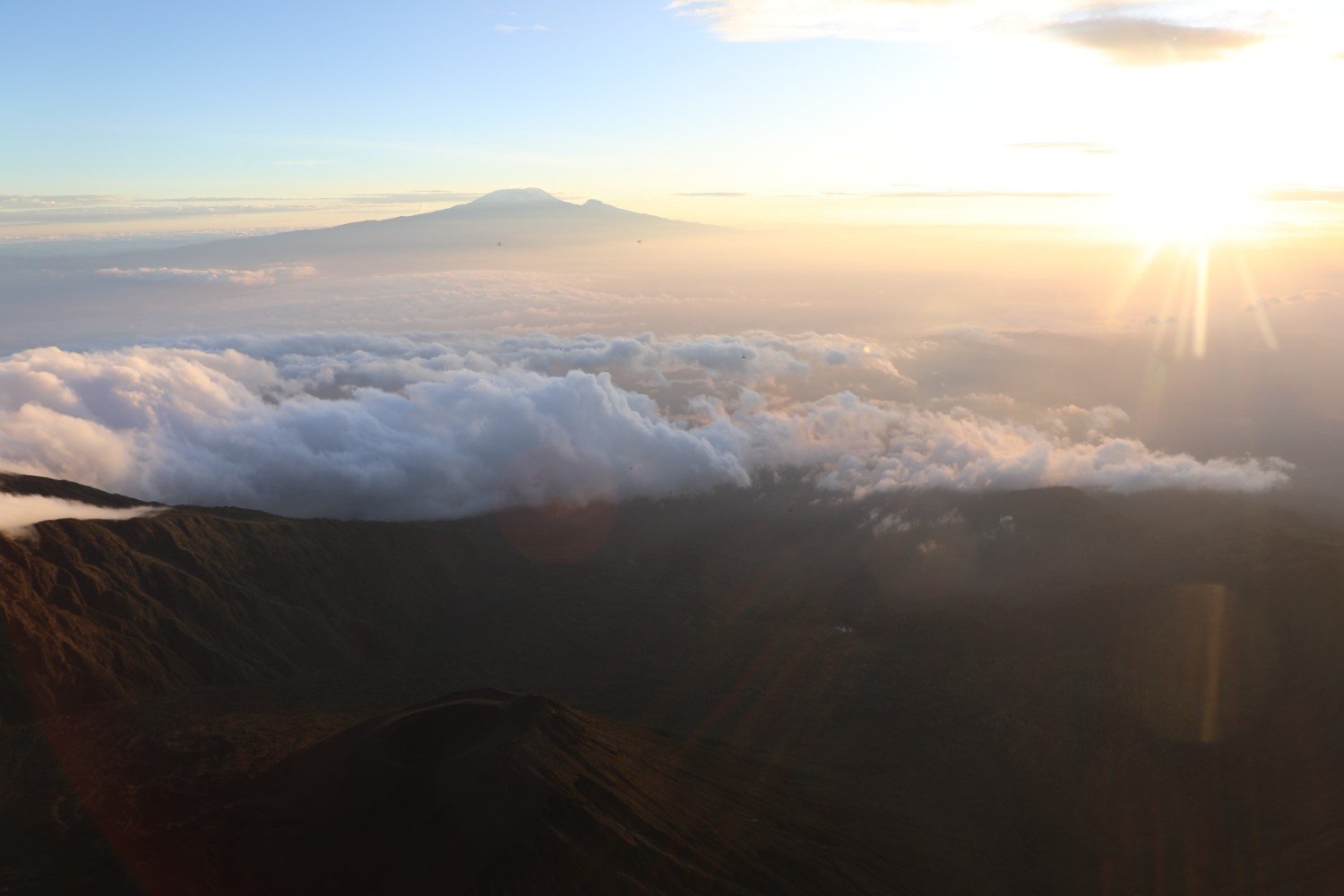 Day 1 of the Mount Meru trek from Momella Gate to Miriakamba Hut